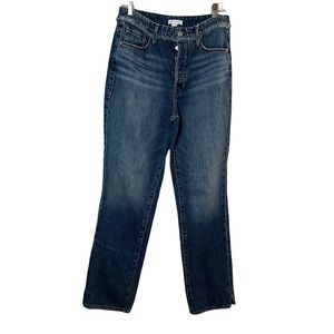 Good American Blue Straight Leg Jeans